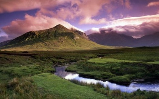 Peat-rich fields of Galway