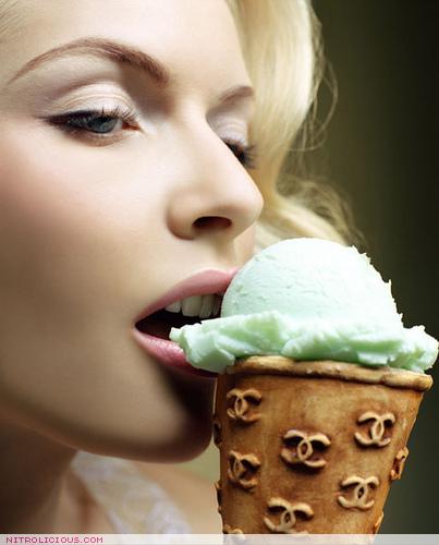 the sensuous delight of an ice cream cone